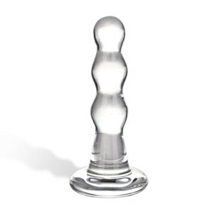 Glas Triple Play Beaded Glazen Butt Plug