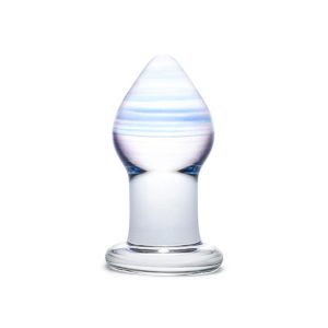 Glas Amethyst Rain Glazen Butt Plug