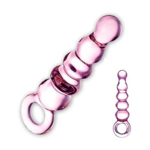 Glas Quintessence Beaded Glazen Anal Slider