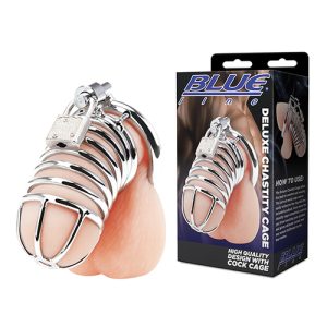 Blueline - Deluxe Chastity Cock Cage Kuisheidsgordel Zwart