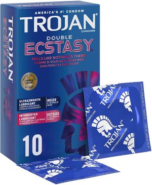 Trojan Double Ecstasy 10 Condooms Met Extra Stimulatie