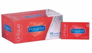 Pasante Unique Latexvrije Condooms 72 (24 x 3) stuks - grootverpakking