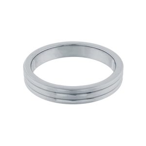 Steel Power - RVS Metalen Geribbelde Cockring 5cm