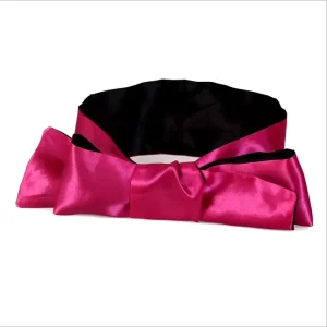 Condoom Anoniem Blinddoek & Bondagedoek Satijn Roze & Zwart