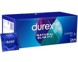 Durex Natural Slim Fit (Basic) Condooms 144 stuks (grootverpakking)