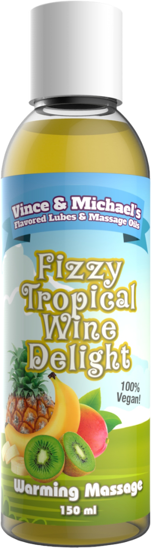 Swede Vince & Michael&apos;s Fizzy Tropical Wine Delight Flavored Warming Massage Lotion (150ml)