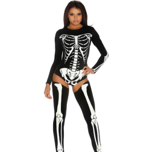 Fiore Hosiery Bad to the Bone - Sexy Skeleton Costume - M/L