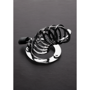 Steel by Shots De Spiked Chastity Cage