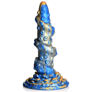 XR Brands Kraken Silicone Dildo - Blauw