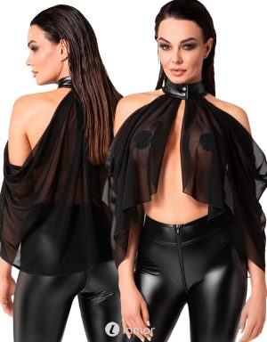 * NOIR handmade Tule Bolero, F349