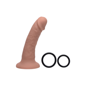 XR Brands Seducer - Siliconen Dildo met Harness - 7 / 18 cm