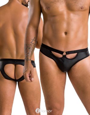 Zwarte Jockstrap slip, PA041