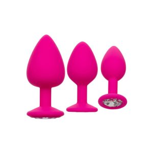 CalExotics - Cheeky Gems Diamant Buttplug Set 3 Maten Roze