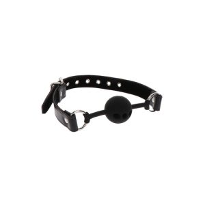 Taboom - Vegan Leder Siliconen Ball Gag