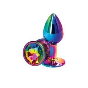 NS Novelties - Rear Assets Multicolor Aluminium Buttplug Small