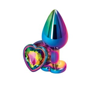 NS Novelties - Rear Assets Multicolor Aluminum Heart Butt Plug M