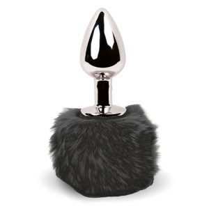 FeelzToys - Bunny Tails Butt Plug Zwart