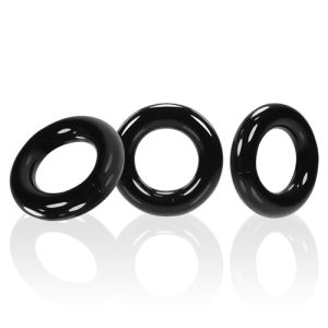 Oxballs - Willy Rings 3-pack Flexibele Cockringen Zwart