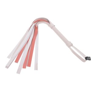 Sportsheets S&m Peaches 'n Creame Stripe Flogger Cream & Orange