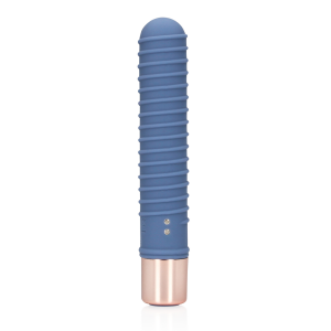 Loveline Ribbed Mini Vibrator Blue Horizon 14 cm