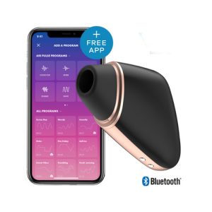 Satisfyer - Love Triangle Bluetooth Luchtdruk Clitoris Stimulator Zwart