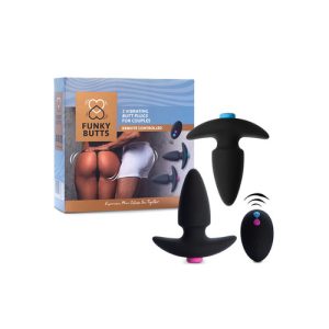 FeelzToys - Funkybutts Buttplug Set Met Afstandbediening