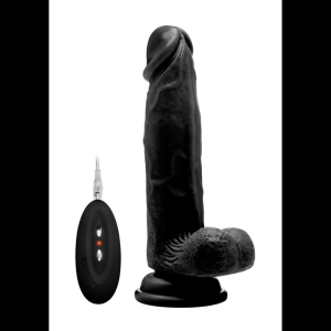 RealRock by Shots Vibrerende Realistische Cock met Scrotum - 8 / 20 cm