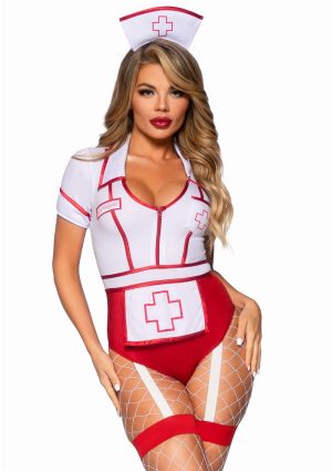 * Leg Avenue Leg Avenue Nurse Feelgood Bodysuit, LAV88237-R