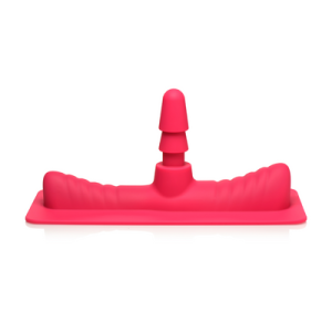 XR Brands Zadeladapter met Dildo - Roze/Vleeskleur