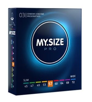 MySize PRO 57mm - Iets Ruimere Condooms 3 stuks