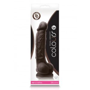 NS Novelties - Colours Dual Density Dildo 5 Inch Zwart