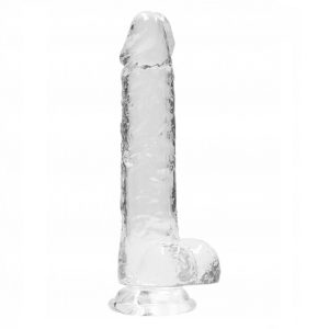 Real Rock Crystal Clear Realistische Dildo met Ballen