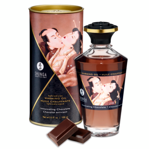 Shunga -Verwarmende Massage Olie 100ml met smaak