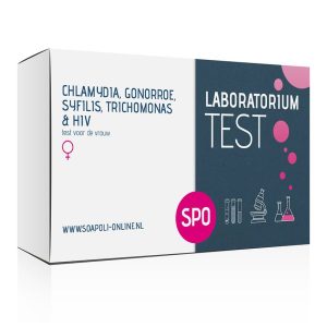 SOApoli Combitest Syfilis, HIV, Chlamydia, Gonorroe En Trichomonas Test - Professionele Laboratorium Test Test voor vagina