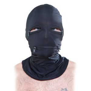 Fetish Fantasy - Black Zipper Face Hood