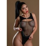 Daring Intimates - Verleidelijke High Waist Teddy met Ketting
