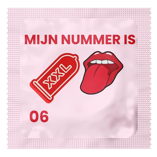 mijn nummer is roze xxl