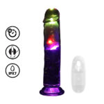 RealRock - Transparante LED Dildo met Afstandsbediening