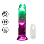 RealRock - Transparante LED Dildo met Afstandsbediening