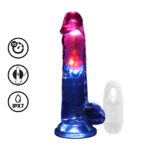 RealRock - Transparante LED Dildo met Afstandsbediening