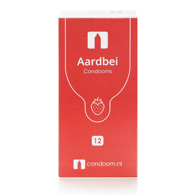 cnl aardbei condooms 12 stuks