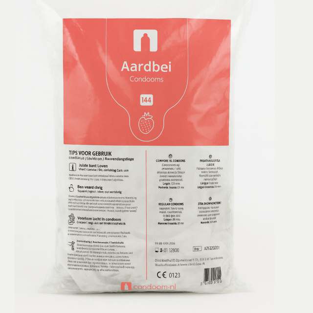 condoom aardbei 144