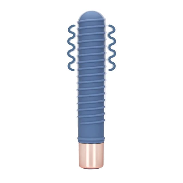 loveline geribbelde mini vibrator blue horizon 1