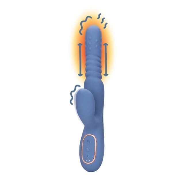 warming rotating beads and thrusting rabbit vibrator